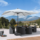 Clearance-PURPLE LEAF OPEN BOX Aluminum Outdoor Market Umbrella Patio Table Umbrella For Pool