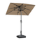 PURPLE LEAF Crank and Tilt Table Umbrella Outdoor Patio Market Umbrella with Visible Hand Crank System
