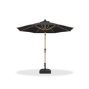 PURPLE LEAF Patio Market Umbrella Aluminum Outdoor Table Umbrella with Wood Color
