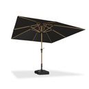 PURPLE LEAF Patio Market Umbrella Aluminum Outdoor Table Umbrella with Wood Color