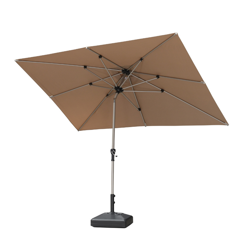 PURPLE LEAF Deluxe Aluminum Market Umbrella, Outdoor Table Umbrella for Patio, Porch