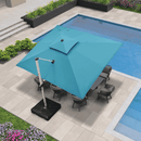 PURPLE LEAF Large Rectangular Porch Umbrella Outside Cantilever Patio Yard Umbrella