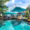 PURPLE LEAF Best Square Cantilever Pool Umbrella Outdoor Patio Sun Porch Umbrella