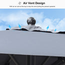 PURPLE LEAF Aluminum Patio Table Umbrella Heavy Duty Market Umbrella with Base