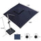 PURPLE LEAF Rectangular Large Outdoor Cantilever Umbrella With Base for Garden, Pool