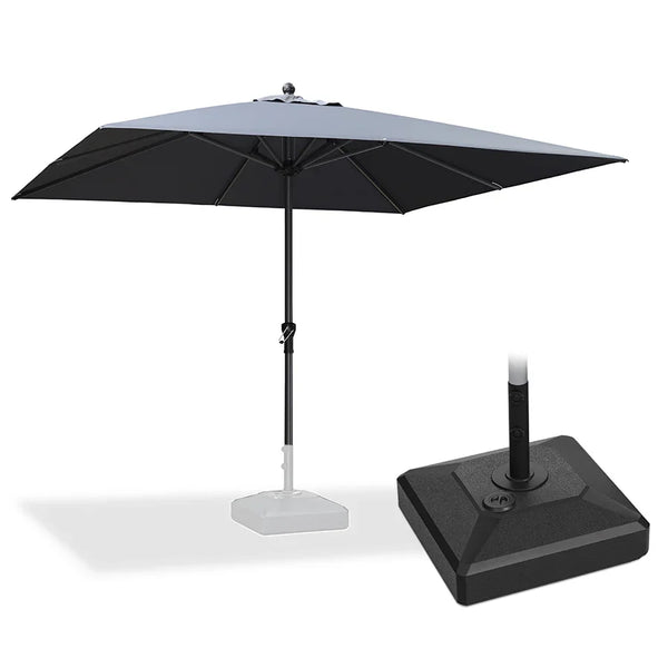 black 10 ft patio umbrella phoenix Heavy-Duty Aluminum Patio Table Umbrella