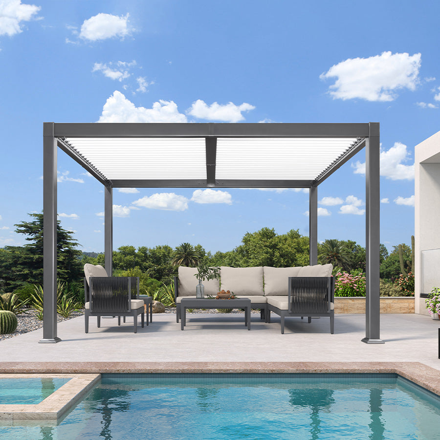 hard top gazebo with aluminum frame