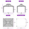 PURPLE LEAF Patio Gazebo for Backyard Grey Hardtop Galvanized Steel Roof Awning（not include curtains）