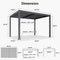 PURPLE LEAF Outdoor Louvered Pergola Patio Sun Shade Shelter with Adjustable Hardtop Patio Pergola Grey