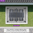 PURPLE LEAF Outdoor Louvered Pergola Patio Sun Shade Shelter with Adjustable Hardtop Patio Pergola Grey