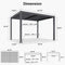PURPLE LEAF Solar Louvered Pergola with LED Strip Lights and Control Panel Aluminum Outdoor Pergola with Adjustable Roof for Patio Deck Garden Yard Gray