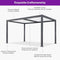 PURPLE LEAF Outdoor Louvered Pergola Patio Sun Shade Shelter with Adjustable Hardtop Patio Pergola Gray Frame White Roof