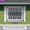 PURPLE LEAF Outdoor Louvered Pergola Patio Sun Shade Shelter with Adjustable Hardtop Patio Pergola Grey