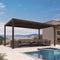 PURPLE LEAF Louvered Pergola Outdoor Adjustable Roof Modern Patio Aluminum Pergola for Deck Backyard Garden Hardtop Gazebo