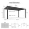 PURPLE LEAF Outdoor Louvered Pergola Patio Sun Shade Shelter with Adjustable Hardtop Patio Pergola Grey