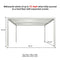 PURPLE LEAF Louvered Pergola White Outdoor Aluminum Pergola with Roller Blind Adjustable Gazebo for Patio Deck Garden