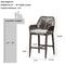 PURPLE LEAF Modern Bar Stools Set of 2, Aluminum Bar Stool with Cushion for Indoor and Outdoor, Kitchen Island