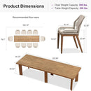 PURPLE LEAF 7/9/11 Pieces Dining Set Patio Metal Rectangular Table and Wicker Rattan Chairs