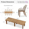 PURPLE LEAF 7/9/11 Pieces Dining Set Patio Metal Rectangular Table and Wicker Rattan Chairs