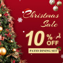 PURPLE LEAF 7/9/11 Pieces Outdoor Dining Set with Aluminium Table and Rattan Chairs, Champagne