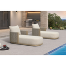 PURPLE LEAF Outdoor Chaise Lounge with 11'' Plush Cushion