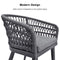 OPEN BOX I PURPLE LEAF Outdoor Dining Chair ×2 All-Weather PE Rattan with Aluminum Frame