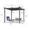 PURPLE LEAF Outdoor Retractable Pergola with Sun Shade Canopy Patio Aluminum Pergola for Garden