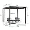 PURPLE LEAF Outdoor Retractable Pergola with Sun Shade Canopy Patio Aluminum Pergola for Garden