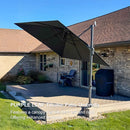 PURPLE LEAF UV Resistant Left-right Tilting Patio Umbrella Swivel Outdoor Umbrella