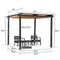 PURPLE LEAF Outdoor Retractable Pergola with Sun Shade Canopy Patio Aluminum Pergola for Garden