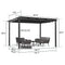 PURPLE LEAF Outdoor Retractable Pergola with Sun Shade Canopy Patio Aluminum Pergola for Garden