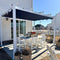 PURPLE LEAF Outdoor Retractable Pergola with Double Sun Shade Canopy White Heavy-Duty Aluminum Pergola Patio Modern Pergola for Garden Deck Backyard