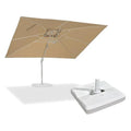 PURPLE LEAF Outdoor Patio Umbrella with Base, Best White Cantilever Umbrellas