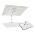 PURPLE LEAF Outdoor Patio Umbrella with Base, Best White Cantilever Umbrellas