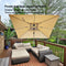 PURPLE LEAF Best Square Cantilever Pool Umbrella Outdoor Patio Sun Porch Umbrella