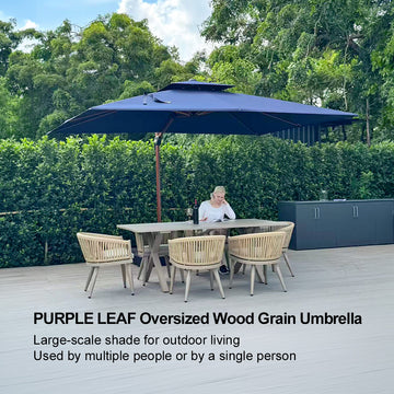 Rectangle Cantilever Patio Umbrella 9 x 12 / 10 x 13 ft