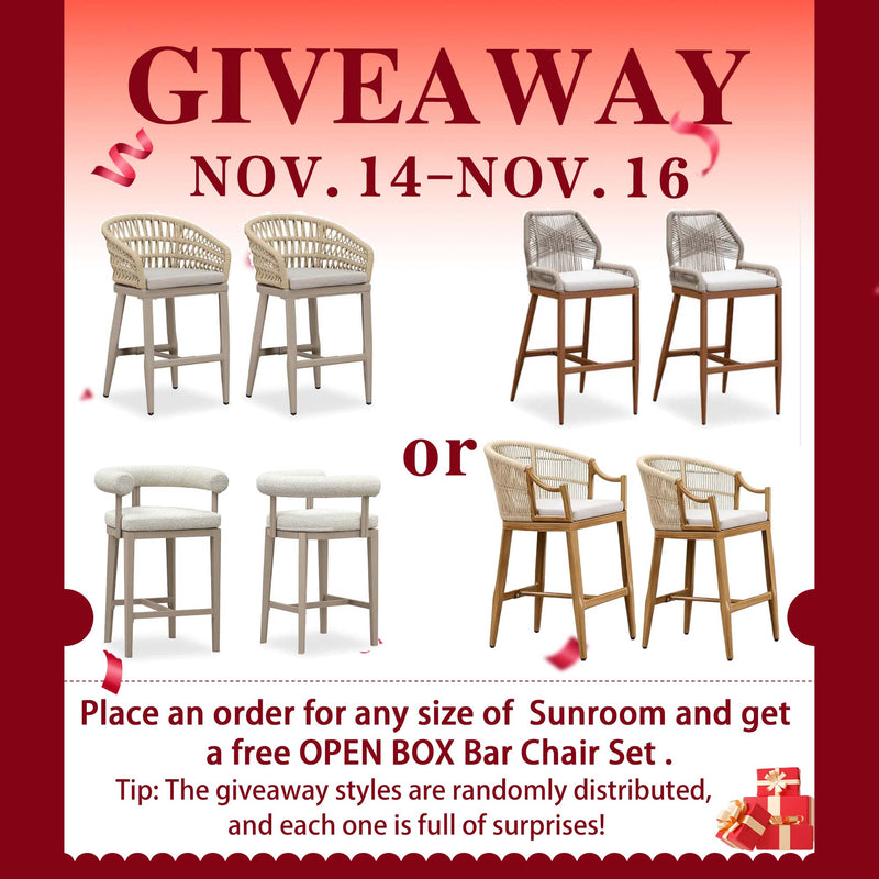 PURPLE LEAF Sunroom Hardtop Gazebo Solarium Wood Grain  Galvanized Steel Double Roof All-Weather Aluminum Outdoor Screen House with String Lights