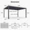 PURPLE LEAF Outdoor Louvered Pergola Patio Sun Shade Shelter with Adjustable Hardtop Patio Pergola Grey