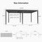 PURPLE LEAF Outdoor Louvered Pergola Patio Sun Shade Shelter with Adjustable Hardtop Patio Pergola Grey