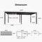 PURPLE LEAF Louvered Pergola Outdoor Adjustable Louvre Shade Modern Patio Aluminum Pergola with  Yellow Lights