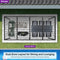 PURPLE LEAF Outdoor Louvered Pergola Patio Sun Shade Shelter with Adjustable Hardtop Patio Pergola Grey