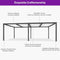 PURPLE LEAF Outdoor Louvered Pergola Patio Sun Shade Shelter with Adjustable Hardtop Patio Pergola Gray Frame White Roof