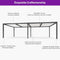 PURPLE LEAF Outdoor Louvered Pergola Patio Sun Shade Shelter with Adjustable Hardtop Patio Pergola Gray Frame White Roof