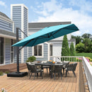 PURPLE LEAF Outdoor Sun Heavy Duty Cantilever Umbrella for Patio, Porch, Beach