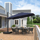 PURPLE LEAF Outdoor Sun Heavy Duty Cantilever Umbrella for Patio, Porch, Beach