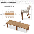 PURPLE LEAF 7/9/11 Pieces Patio Dining Set with Sunbrella Cushions All-Weather Wicker Patio Table and Chairs for Deck, Garden