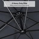 Clearance - PURPLE LEAF OPEN BOX Outdoor Umbrella Tiltable Patio Umbrella