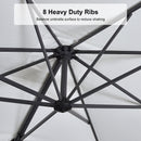 Clearance - PURPLE LEAF OPEN BOX Outdoor Umbrella Tiltable Patio Umbrella