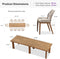 PURPLE LEAF 7/9/11 Pieces Dining Set Patio Metal Rectangular Table and Wicker Rattan Chairs