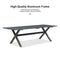 PURPLE LEAF 7/9/11 Pieces Outdoor Dining Set with Aluminium Table, Grey